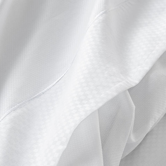 Drap Plat Satin de Coton Jacquard Bord De Mer - Anne de Solène